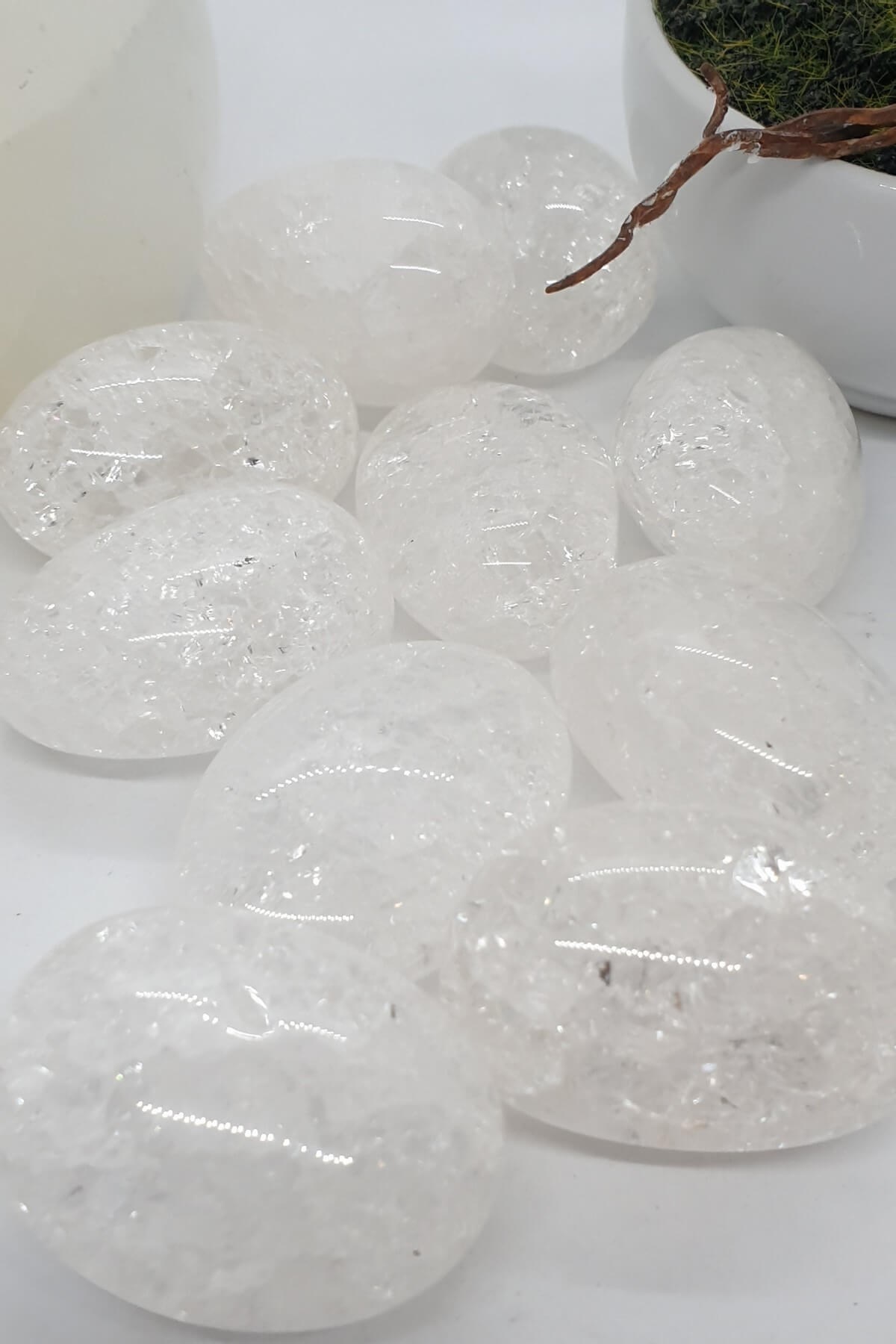 Kristal Izgaralar İçin Tamburlanmış Necef Taşı