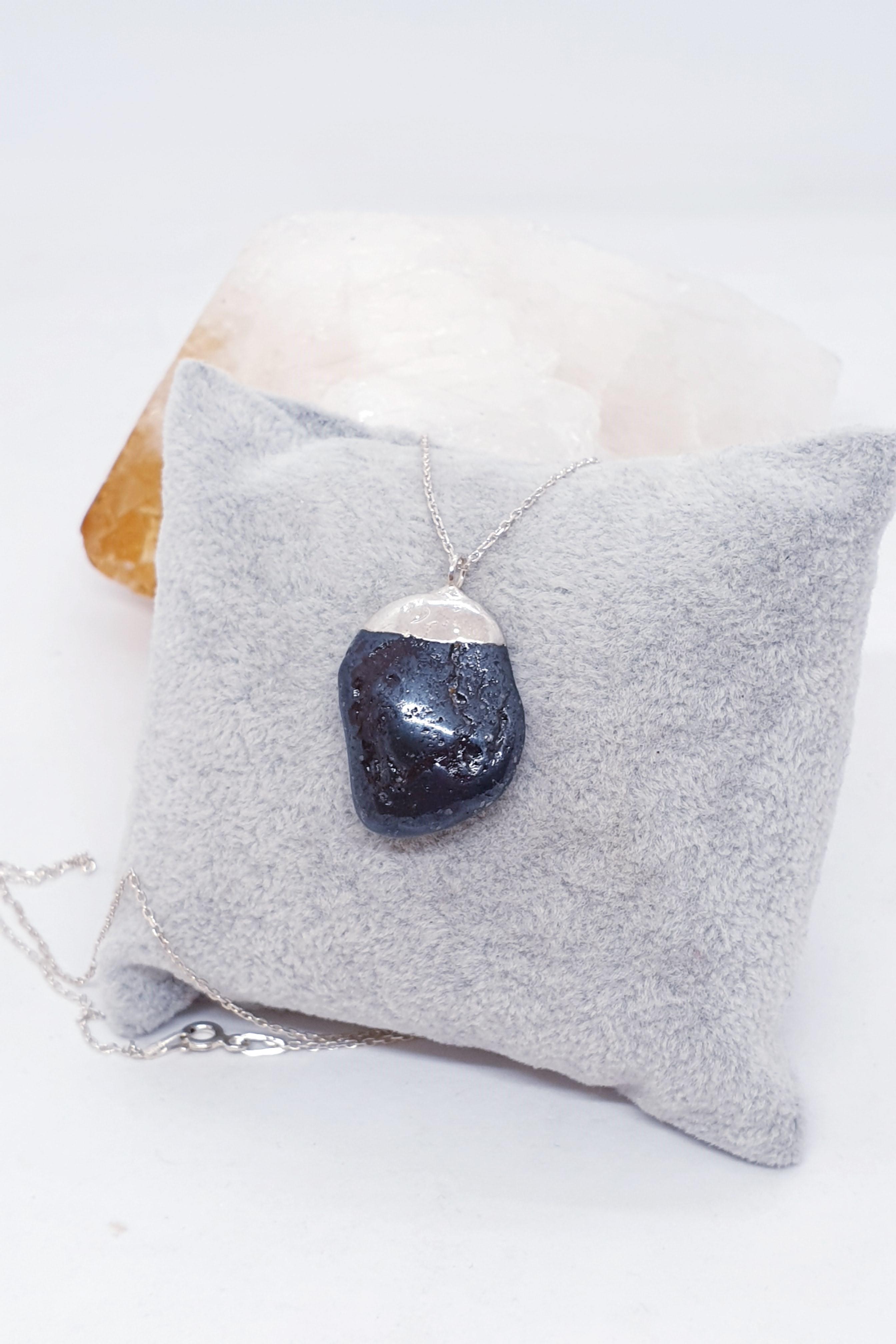 Lal Doğal Taş Kolye