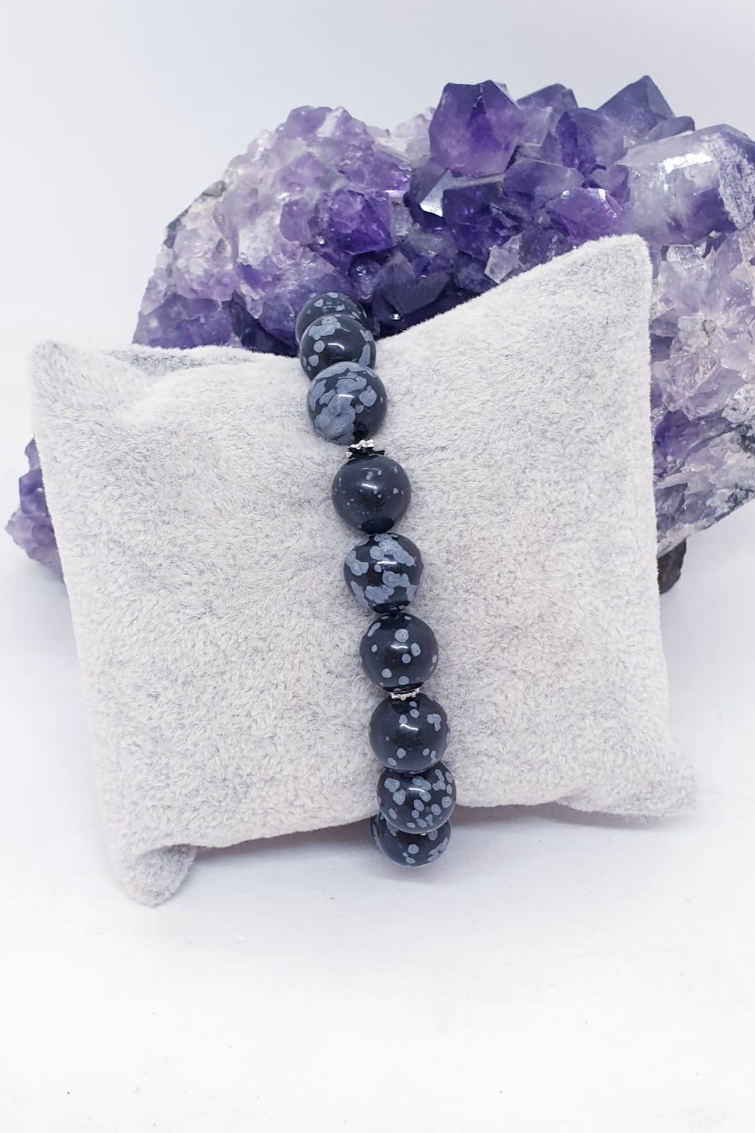 Obsidyen 10 mm Doğaltaş Bileklik