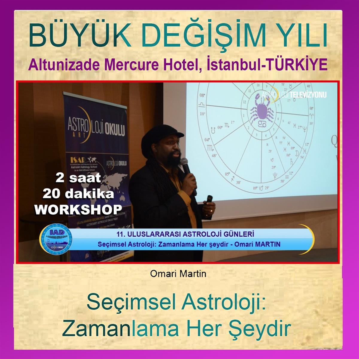 Omari  Martin WORKSHOP - Seçimsel Astroloji: Zamanlama Her şeydir