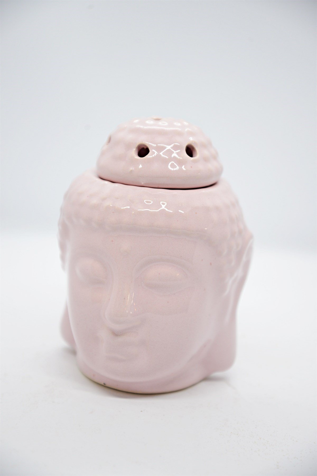 Pembe Buddha Seramik Buhurdanlık