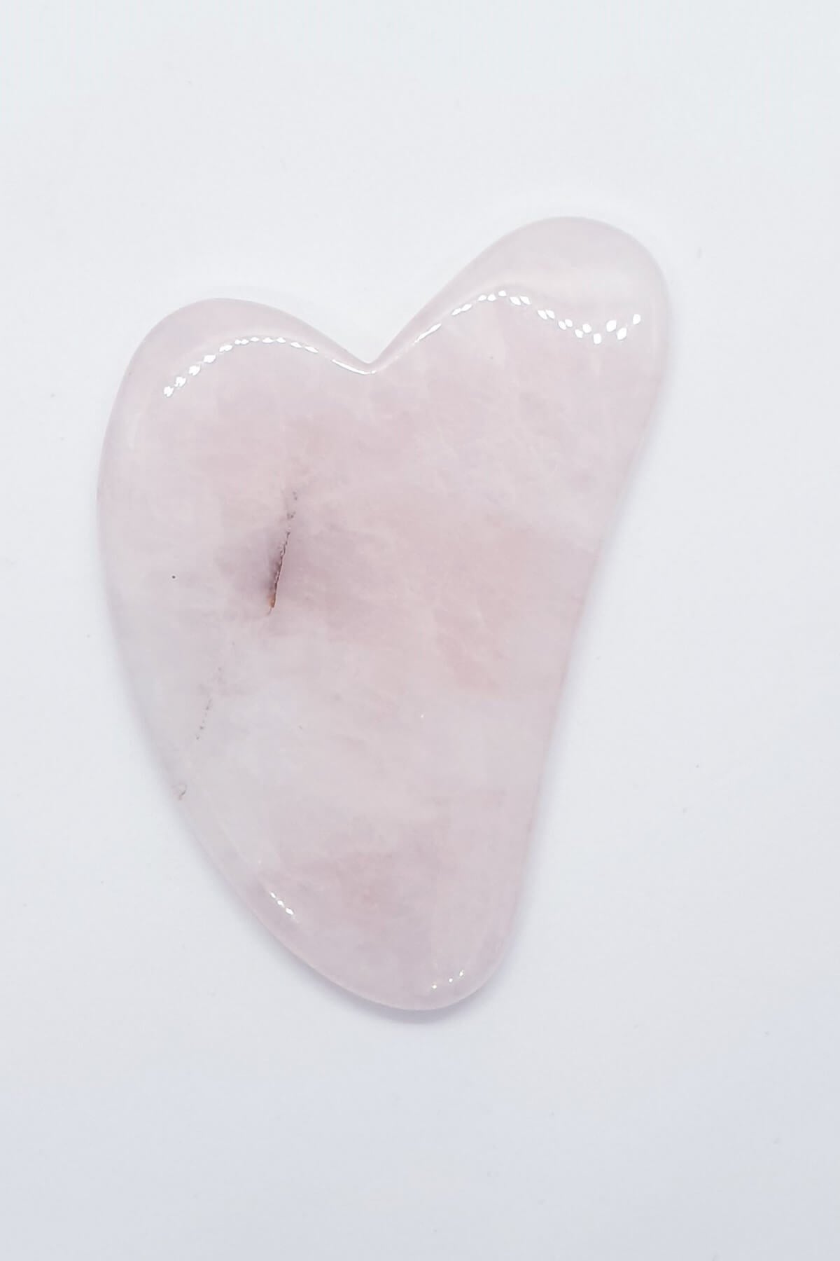 Pembe Kuvars Gua Sha Masaj Tarağı