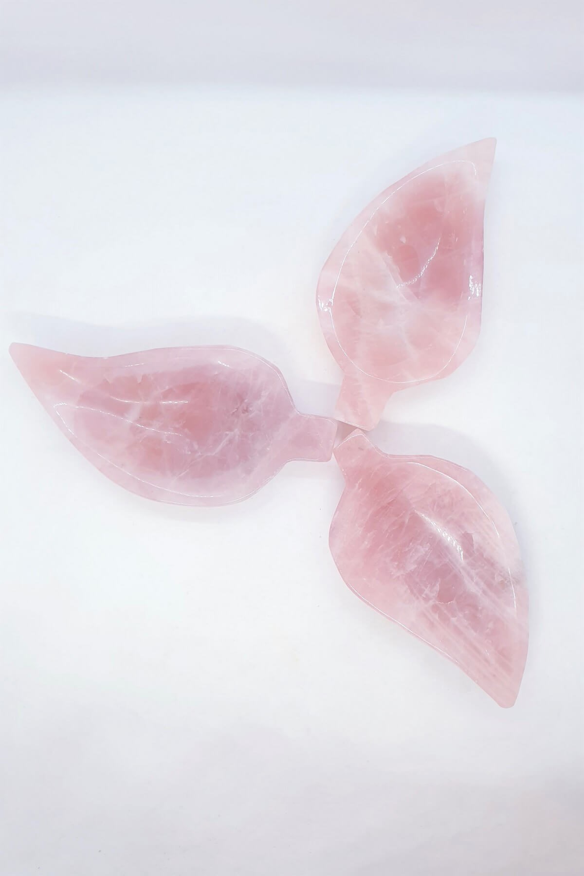 Pembe Kuvars Yaprak Kase