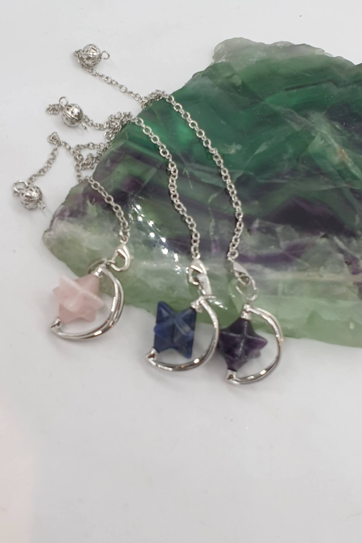 Pembe Kuvars Yıldız Tetragonal Pandül