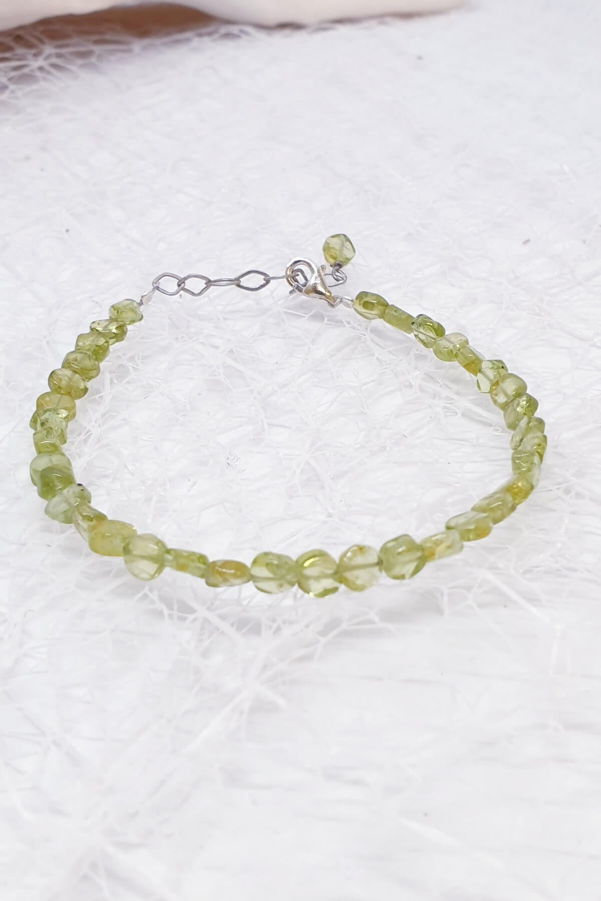 Peridot Doğal Taş Bileklik