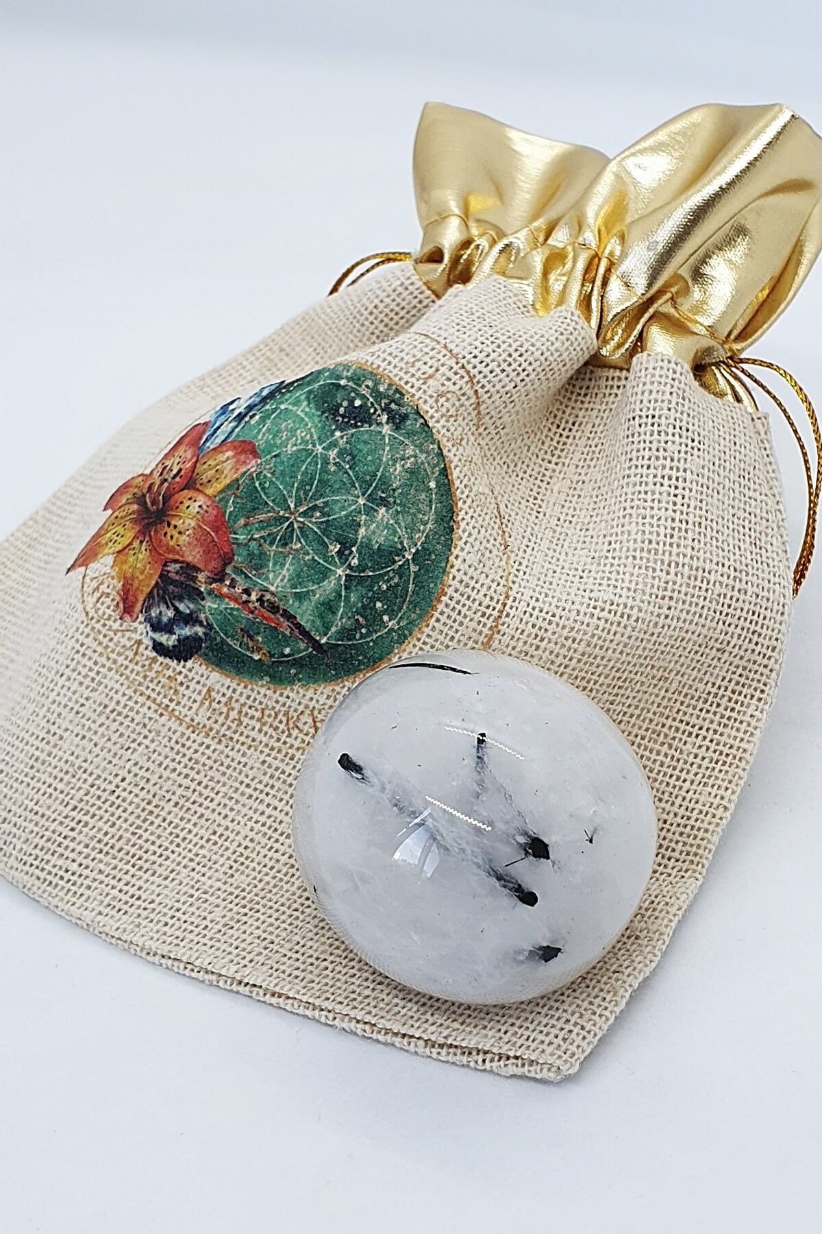 Rutilli Kuvars Tamburlu Doğal Taş