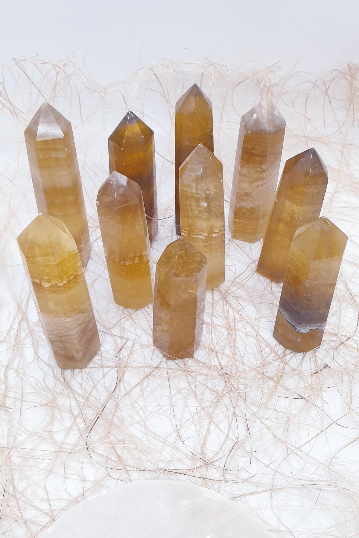 Sarı Florit Obelisk Doğal Taş