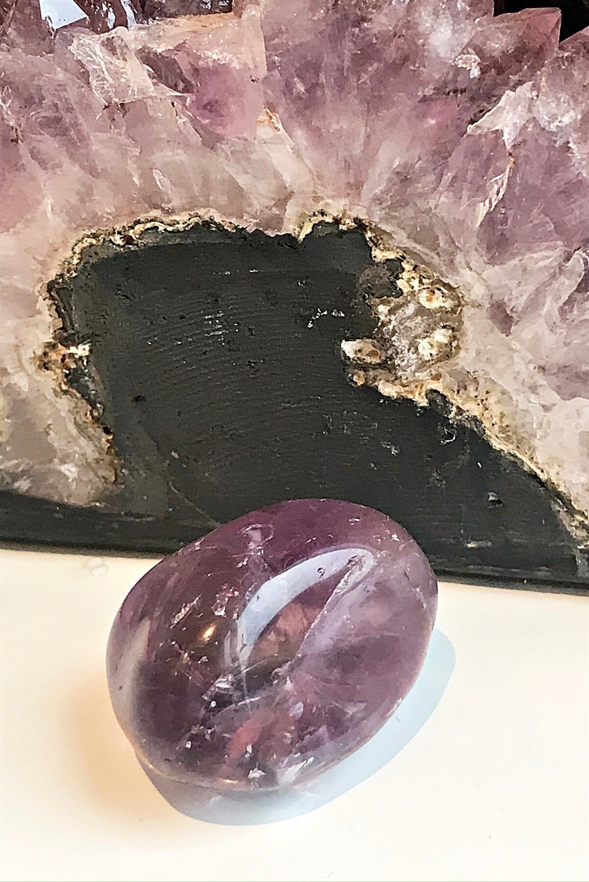 Tamburlanmış Ametist Cep Taşı