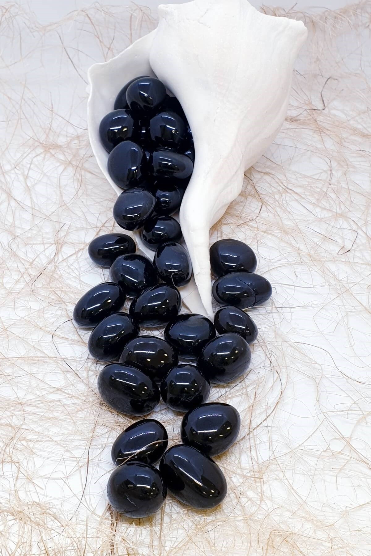 Tamburlanmış Kristal Izgaralar İçin Morion Kuvars