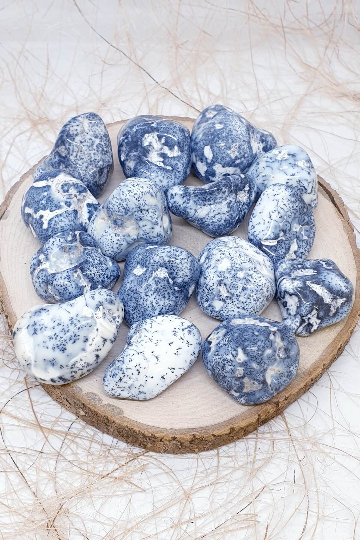 Tamburlanmış Opal Doğal Taşı