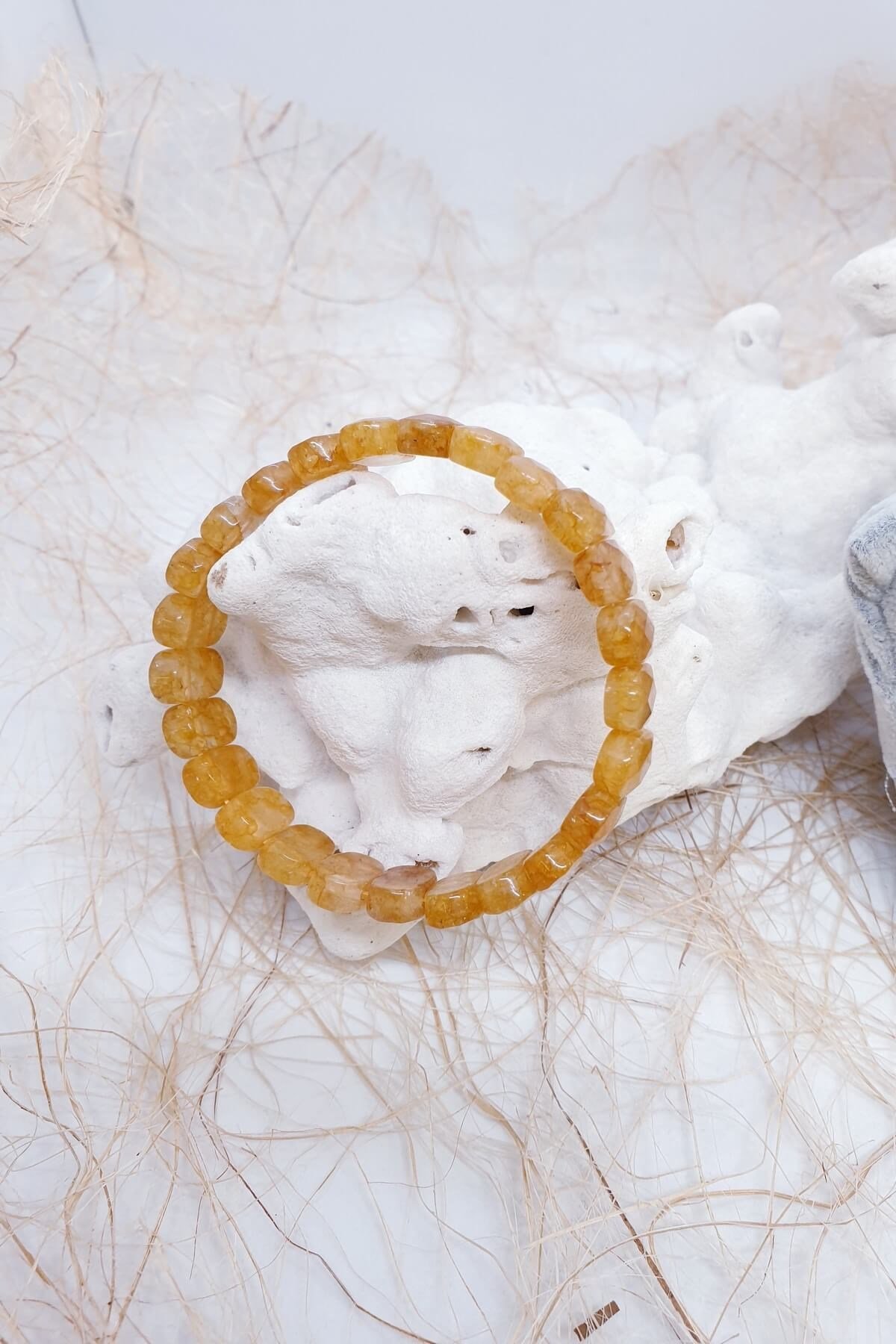 Tamtur Lastikli Sitrin Bileklik