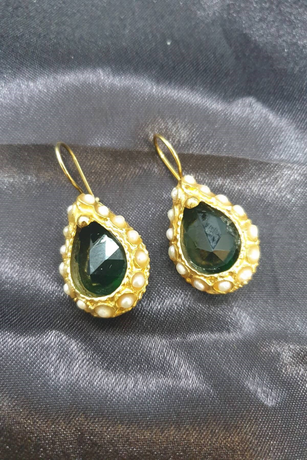 Yeşil Hürrem Küpe