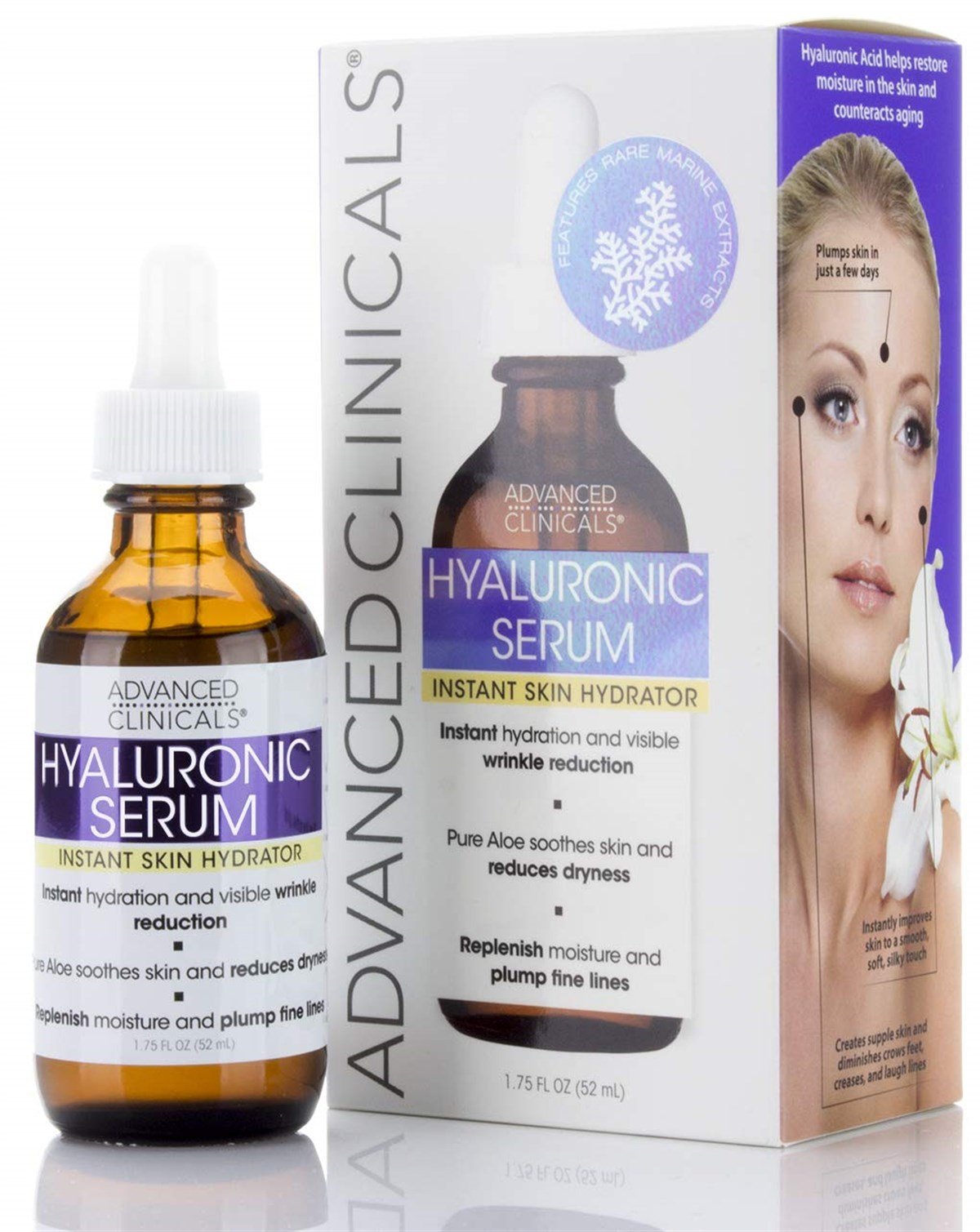 Advance Clinicals Hyaluronic Acid Yüz Serumu (52ml)