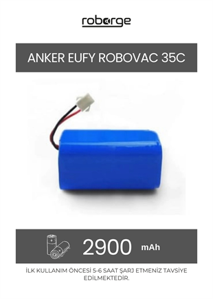 Anker Eufy Robovac 35c Robot Süpürge Uyumlu Batarya 2900 mAh - Muadil Ürün