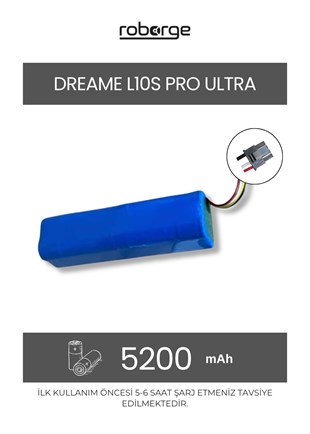 Dreame L10S Pro Ultra (RLL82CE) Robot Süpürge Uyumlu Batarya 5200 mAh - Muadil Ürün