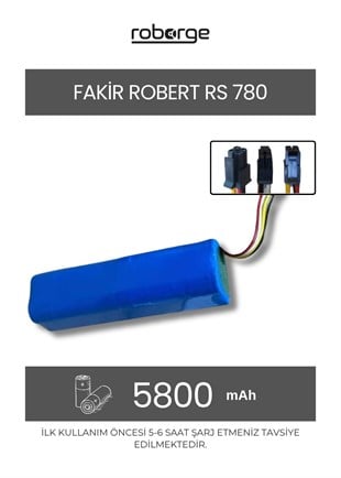 Fakir RS780 Robot Süpürge Uyumlu Batarya 5800 mAh - Muadil Ürün