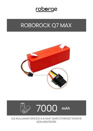Roborock Q7 Max (Q380RR) Robot Süpürge Uyumlu Batarya 7000 mAh - Muadil Ürün
