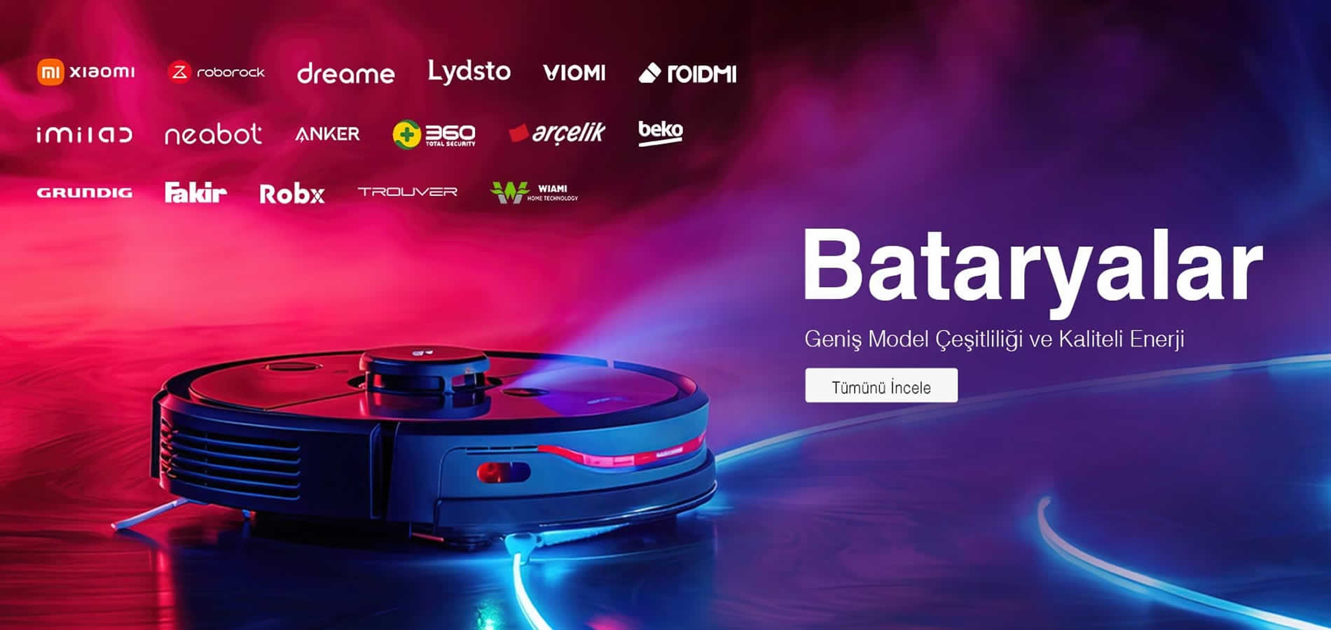 robot süpürge bataryası