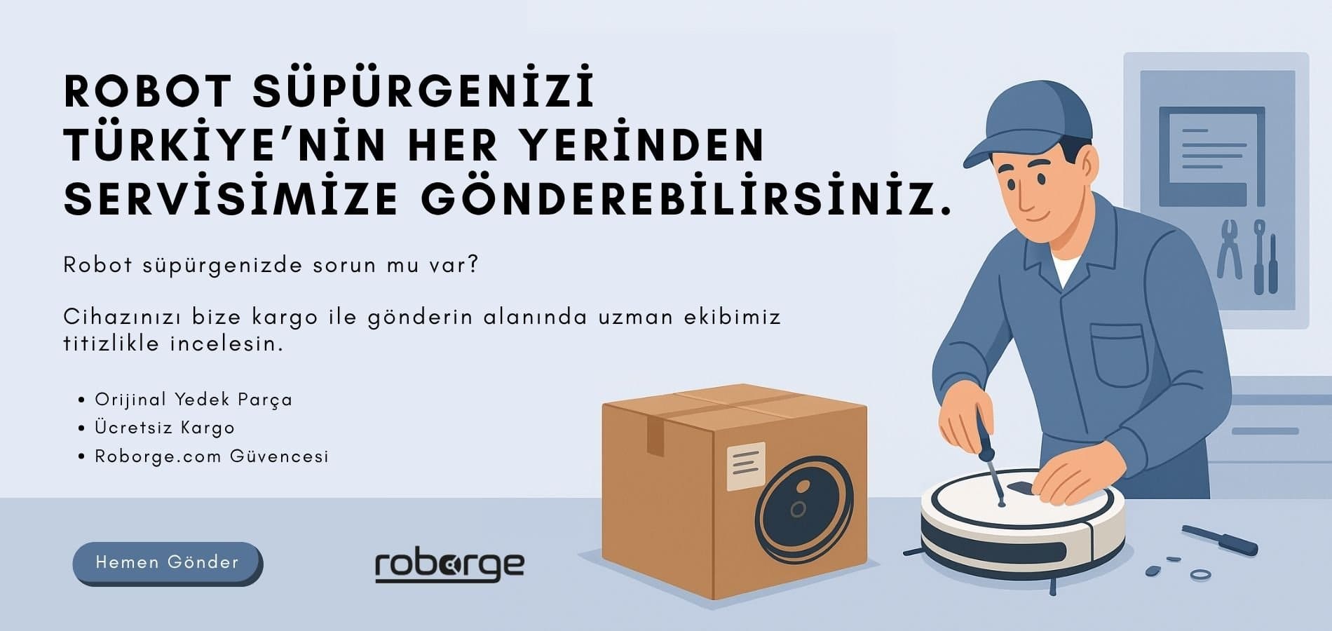 Robot süpürge servis