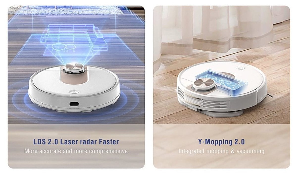Xiaomi Viomi Se Vacuum Cleaner Lazer Sensör Robot Süpürge ve Paspas -  Roborge.com