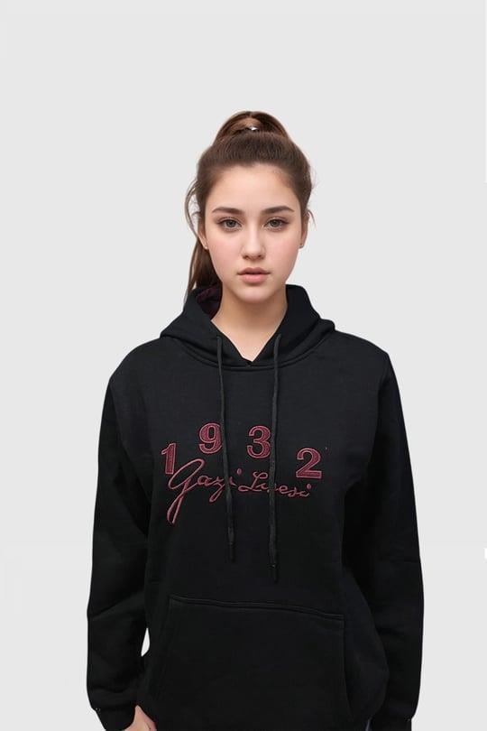 22K.SWT.176.001Gazi Lisesi 1932 Siyah Sweat Mont