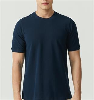 Bisiklet Yaka Basic T-shirt 