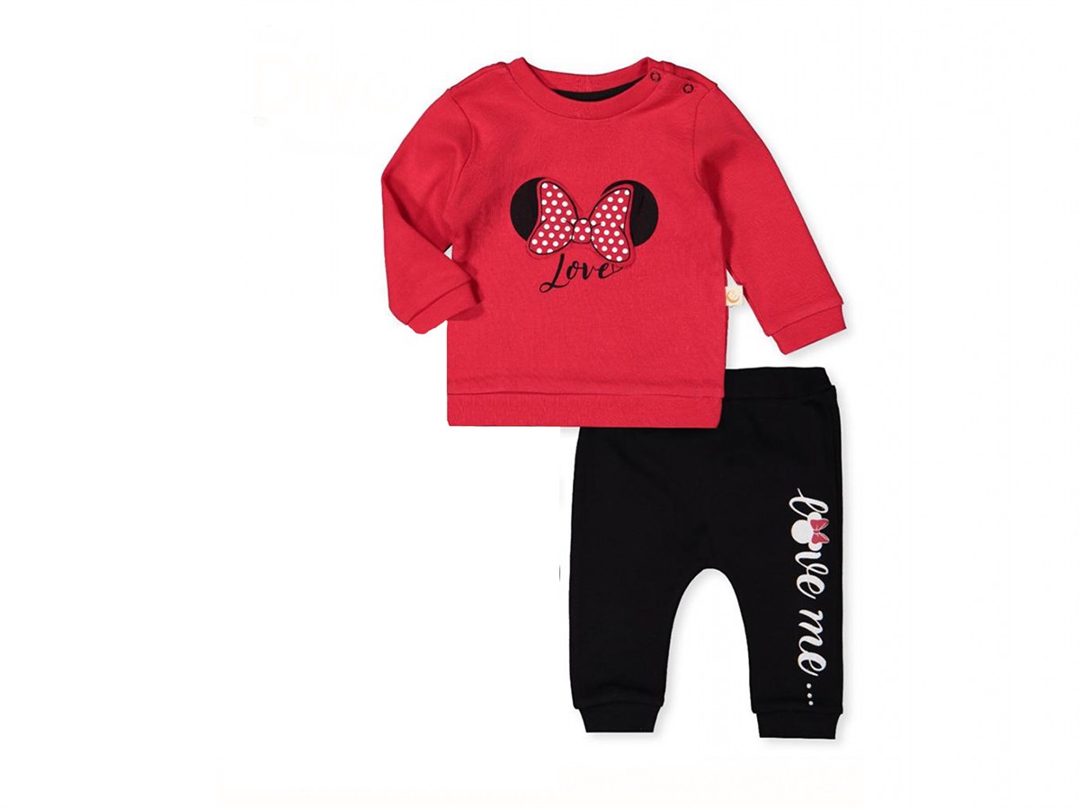 21Y.ESF.387.004Divo Baby 202 -10 Miki Baskılı 2li i Eşofman Takımı