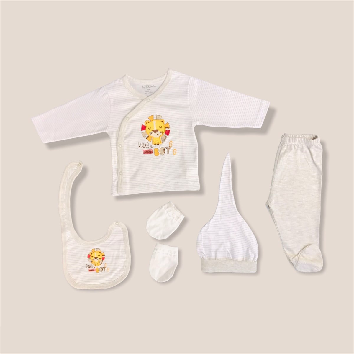 21Y.HSC.024.002Aziz Bebe 5255 5 li  Set Hastane Çıkışı
