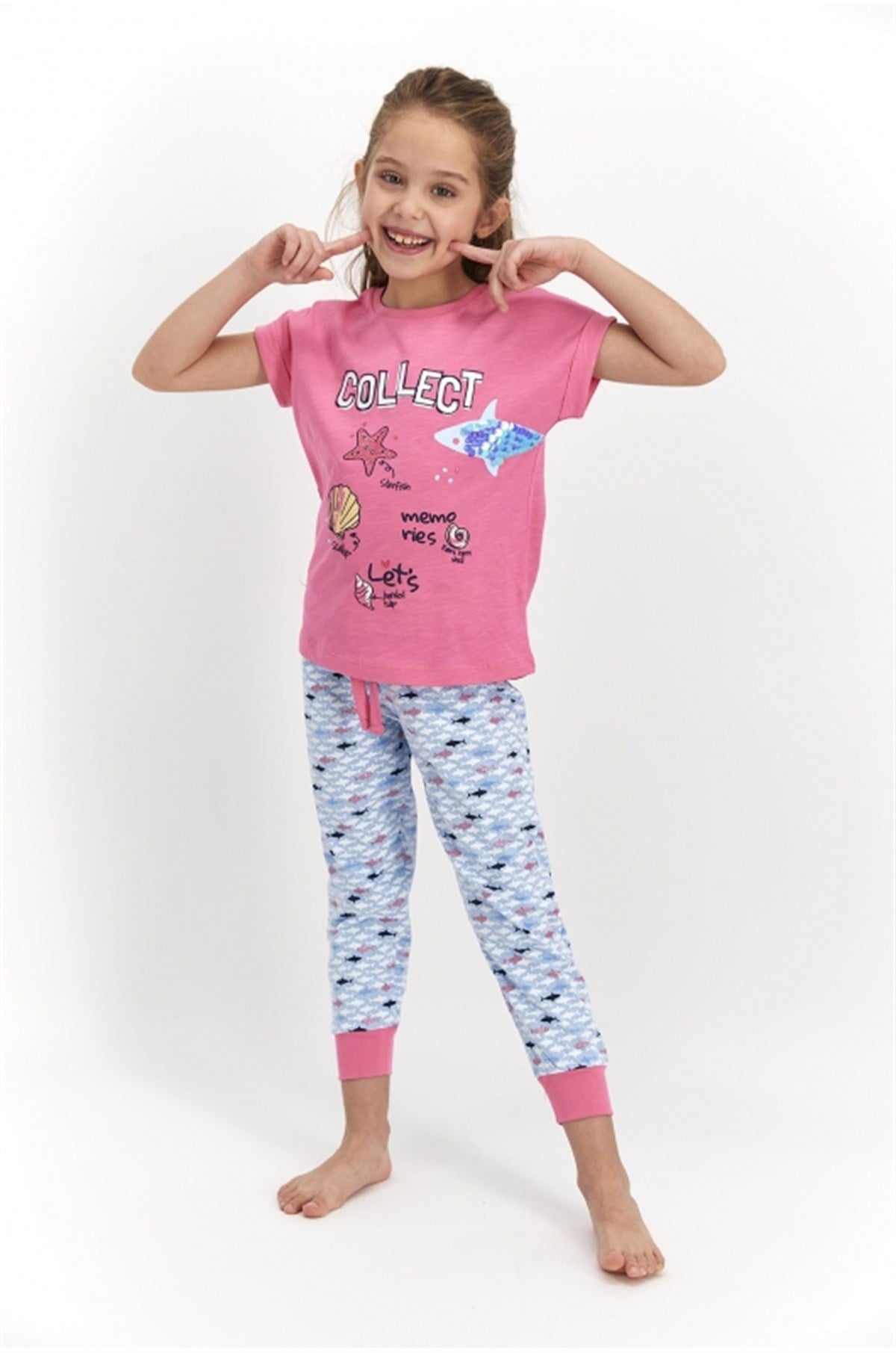 21Y.PJM.349.006Roly Poly Kız Çocuk Pijama Takımı RP2460-2