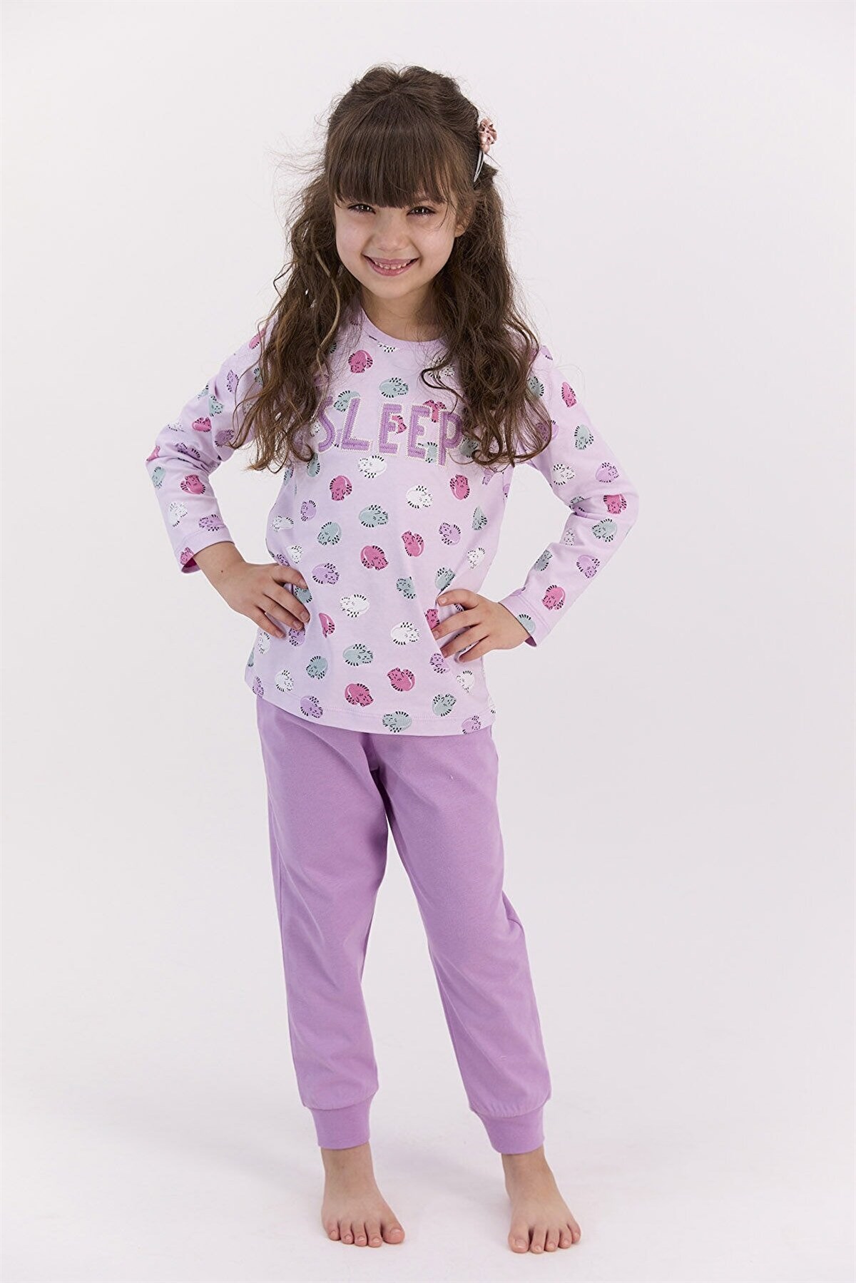 21Y.PJM.349.030Roly Poly 2561-G Kız Çocuk Pijama Takımı