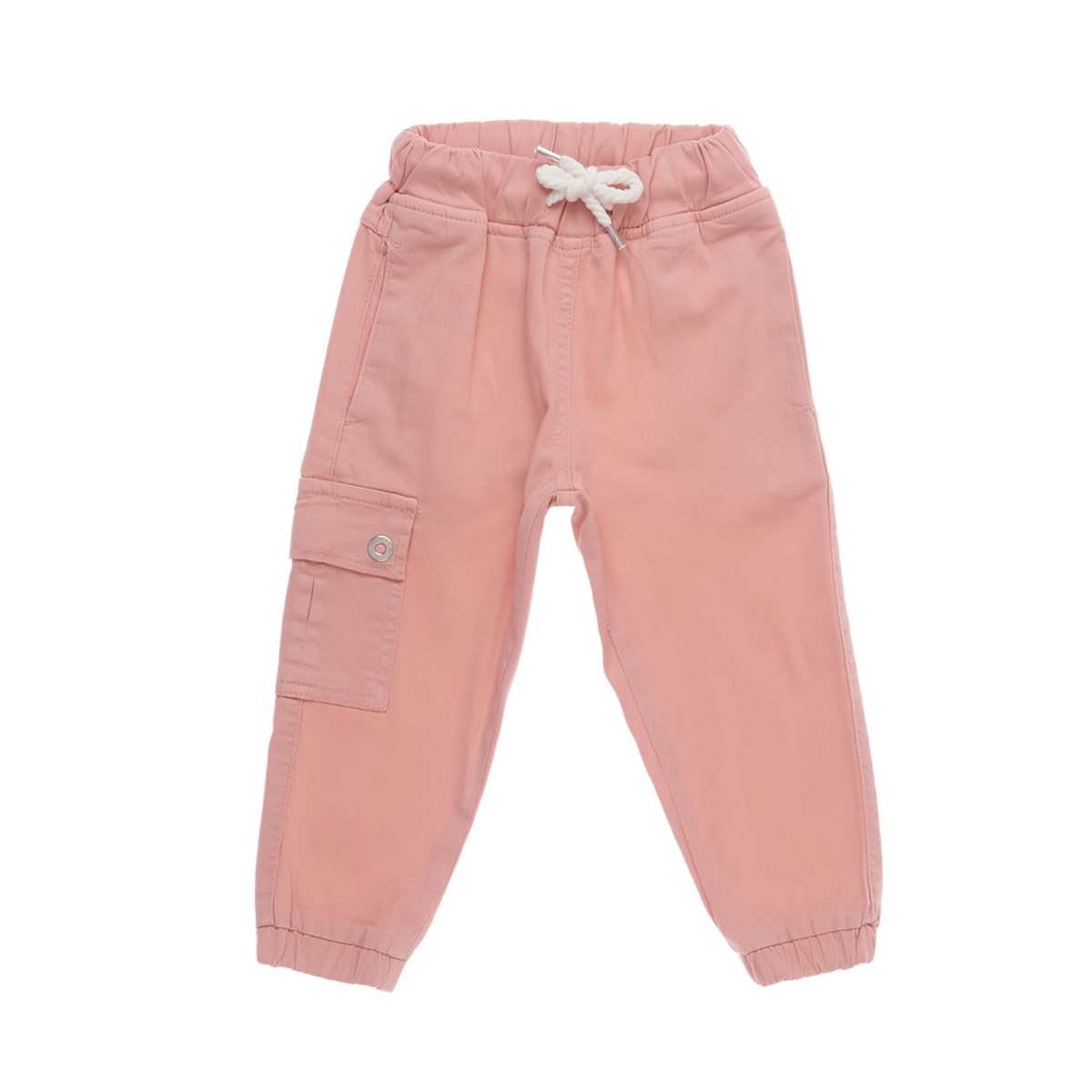 21Y.PNT.342.001Mutlu Kids 2585-03 Kargo Cepli Gabardin Kız Pantolon