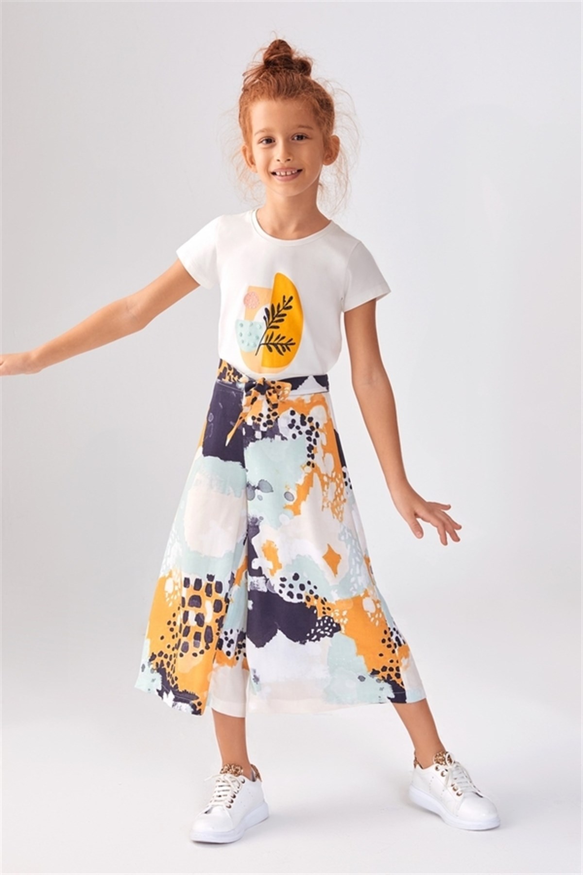 21Y.TKM.373.002NK Kids Kız Çocuk Samuray Yazlık Pantolon 56021