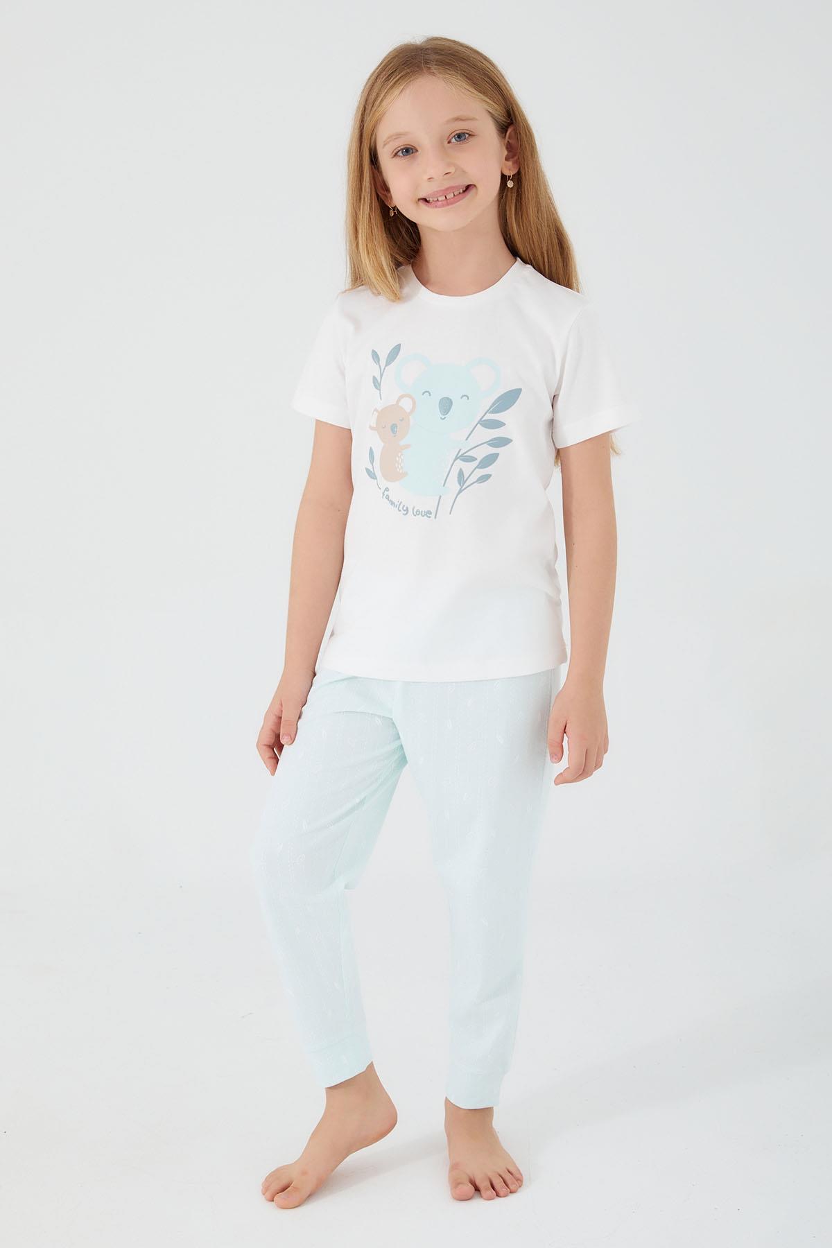 23K.PJM.349.009Roly Poly Kız Çocuk Pijama Takımı 3087-G
