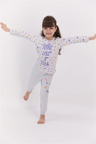 21Y.PJM.349.021Roly Poly 2595-2 Kız Çocuk Pijama Takımı