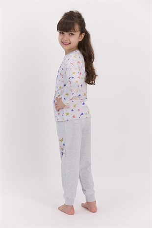 21Y.PJM.349.021Roly Poly 2595-2 Kız Çocuk Pijama Takımı