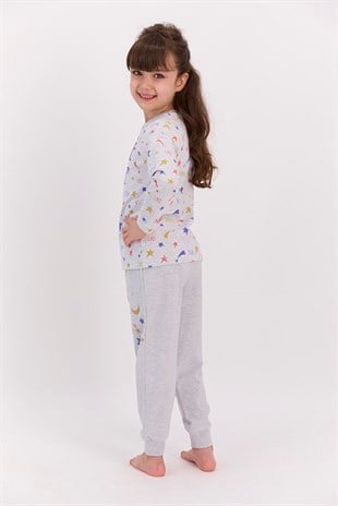 21Y.PJM.349.029Roly Poly 2595-G Kız Çocuk Pijama Takımı