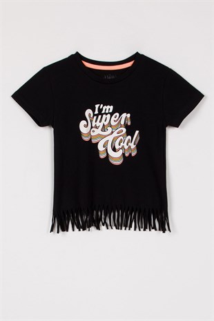 21Y.TSR.387.008Divonette Kız Çocuk Super Cool Baskılı Tshirt 1339
