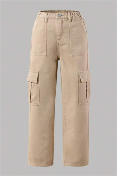 Bej Kargo Cep Jean
