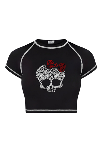 Ribbon Skull Crop