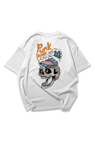 White Punk Oversize T-shirt