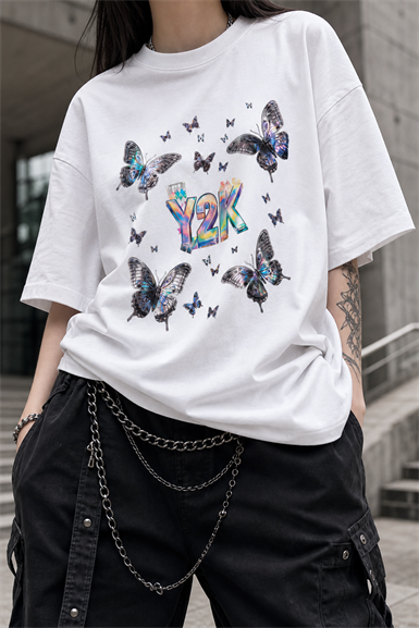 Y2K Butterfly Oversize Tshirt