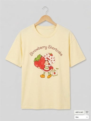 Yellow Strawberry Oversize T-shirt