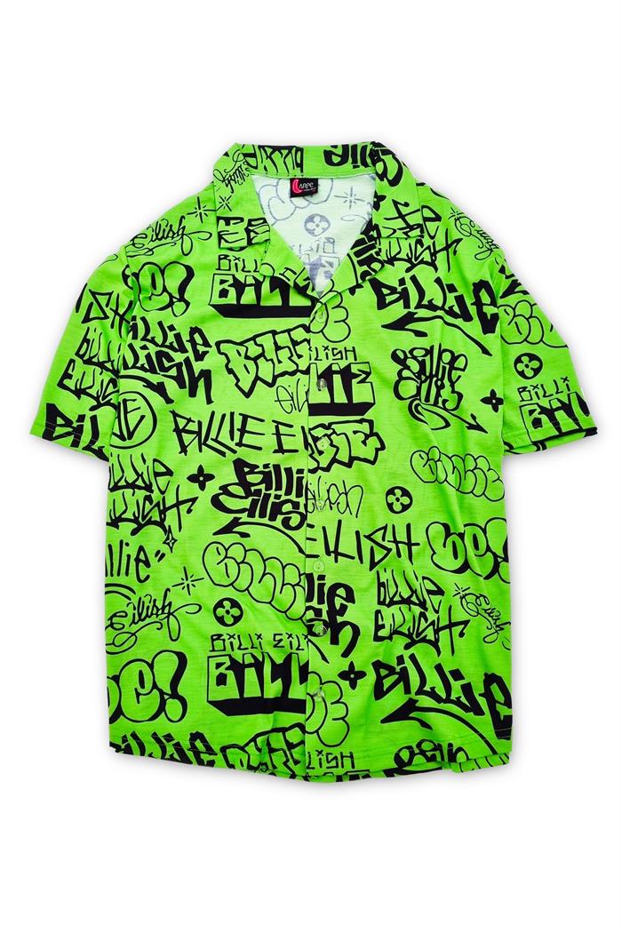 Billie Eilish Yeşil Unisex Gömlek Ürününü Hemen İncele