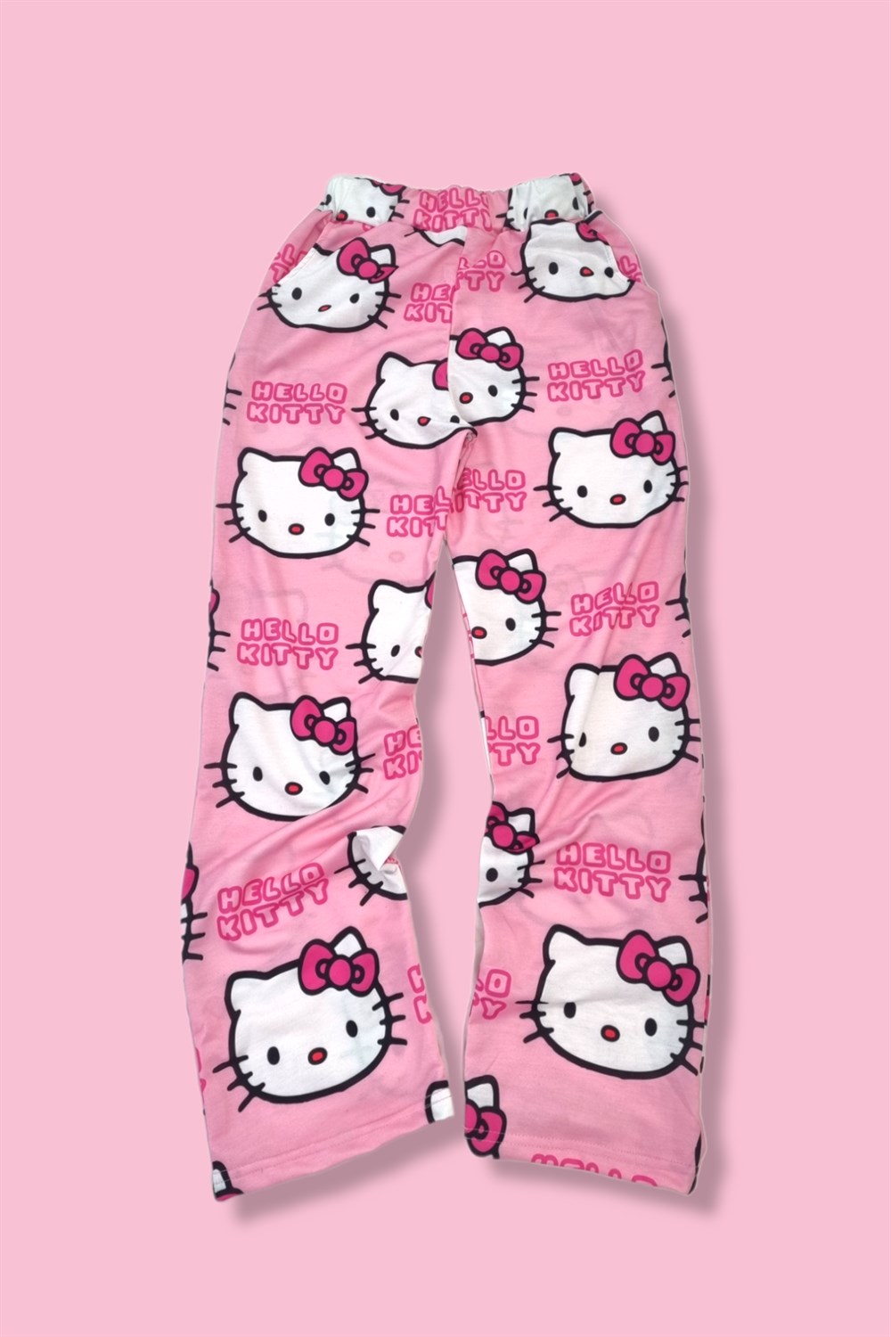 New Sanrio Hello Kitty Pajamas Black Pink Anime Flannel Women Warm Woolen  Whitecartoon Casual Home Pants Autumn Fashion Trousers - Animation  Derivatives/peripheral Products - AliExpress