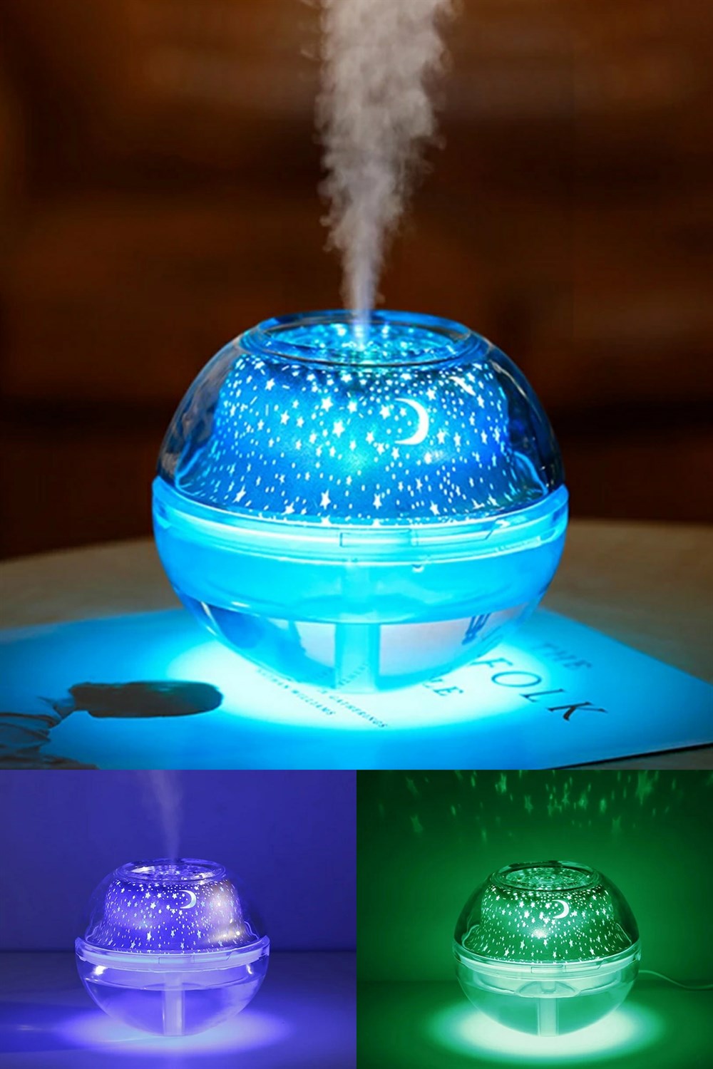 Kristal Led Gece Lambası Hava Nemlendirici Ürününü Hemen İncele