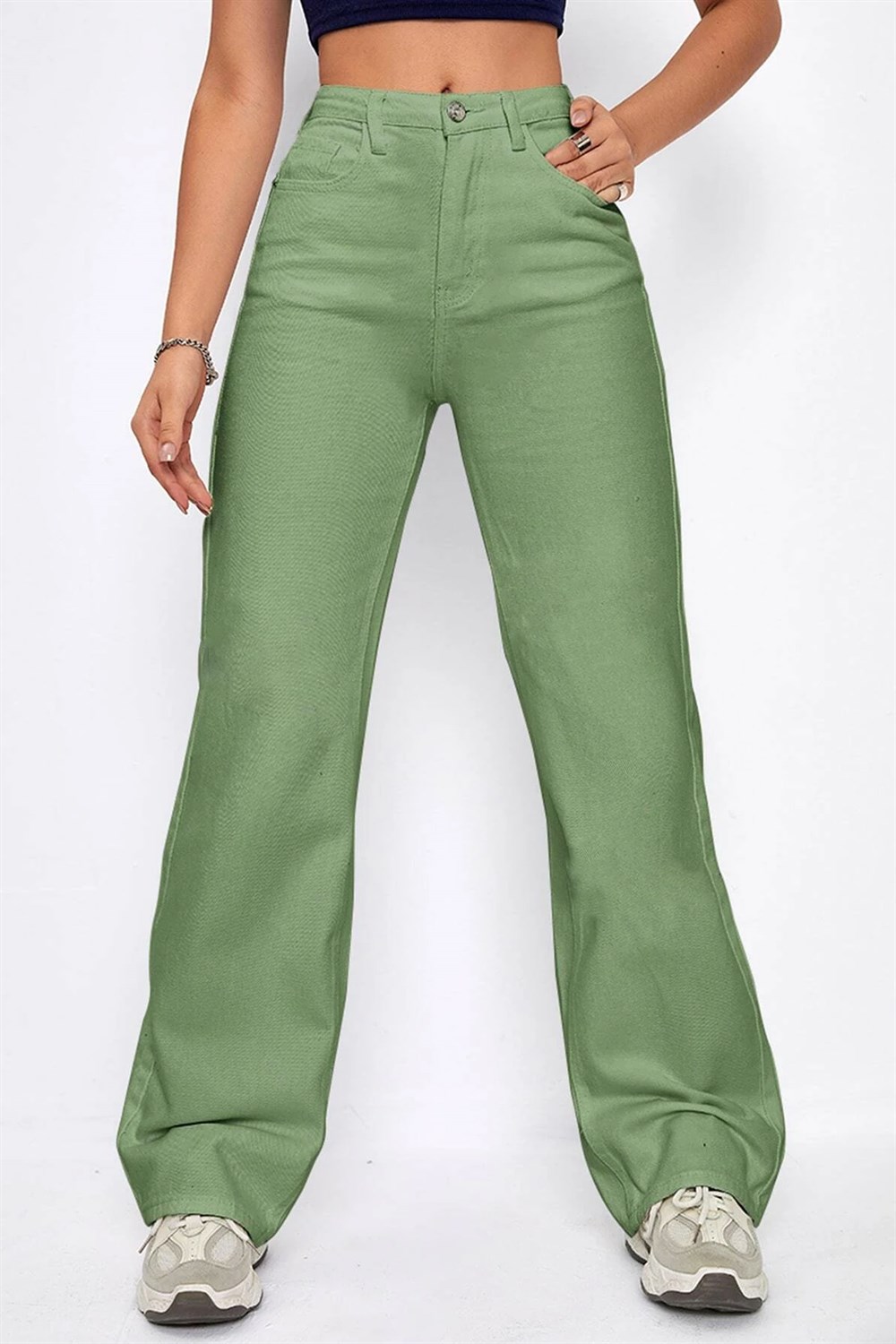 Mint Yeşil Bol Paça Pantolon Ürününü Hemen İncele