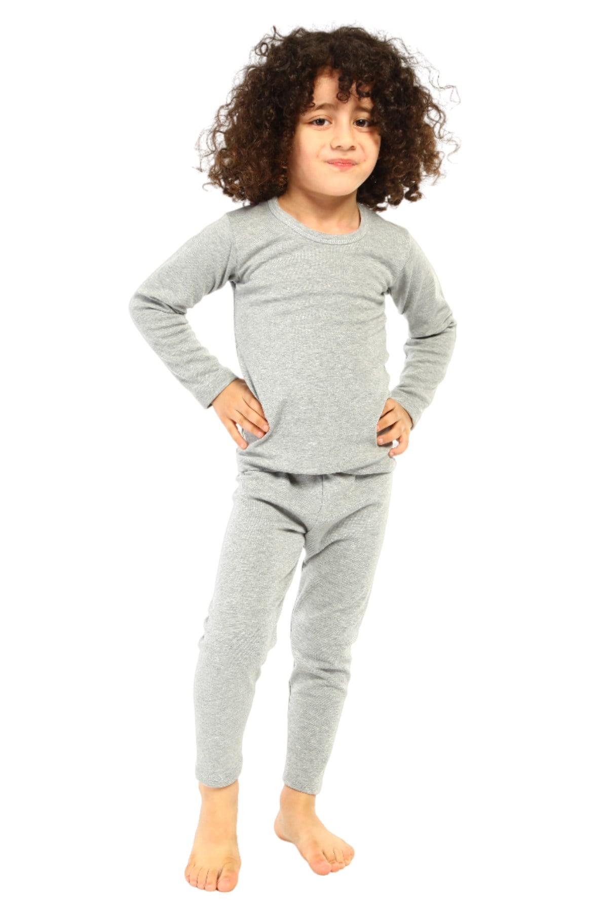 Kız Çocuk Termal Pamuklu Esnek Renkli İçlik Takım 8490