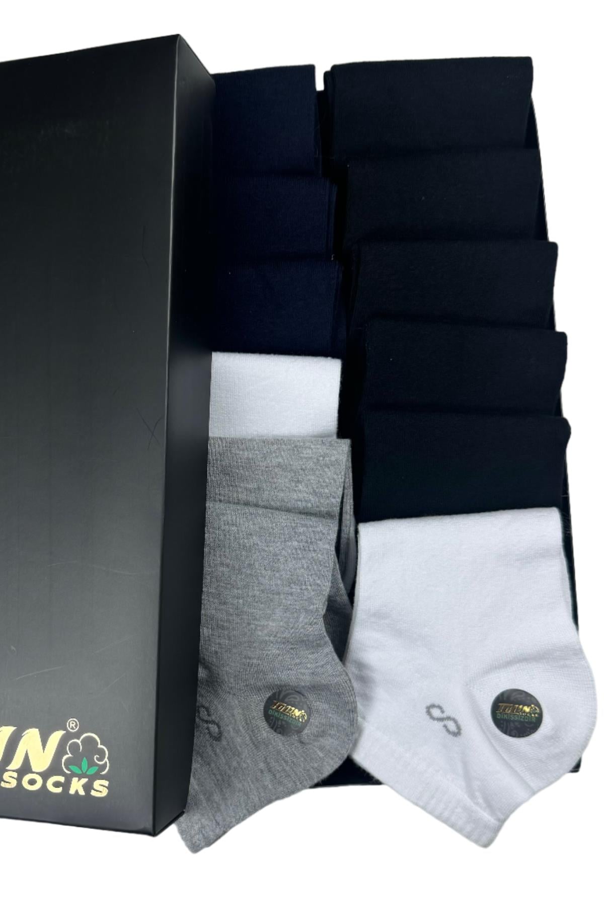 Erkek 12 li Bambu Patik Çorap Seti 10538