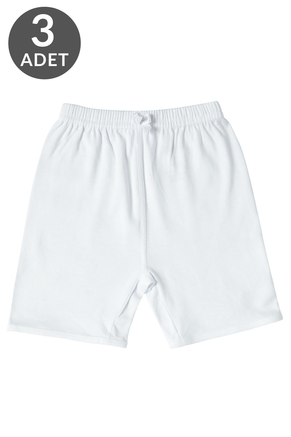 Tolin 3 Lü Paket %100 Pamuk Kız Çocuk Biyeli Şort 441