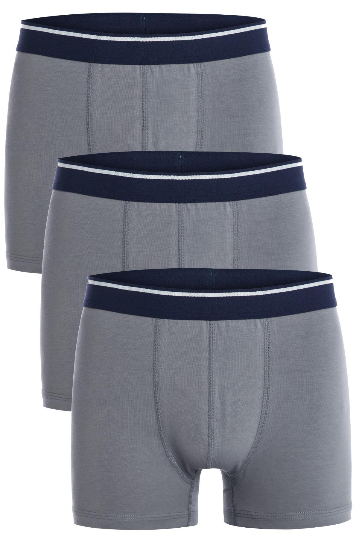 Erkek 3 lü Pamuklu Likralı Renkli Boxer Seti 4147